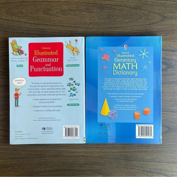 Usborne Illustrated Math/Grammar and Punctuation Dictionary Set - Picture 4 of 6